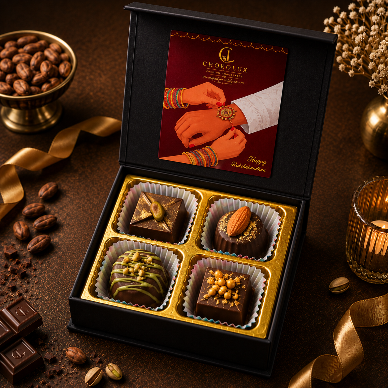 ChokoLux Biscoff Chocolate Gift Box – Premium Gift Bites